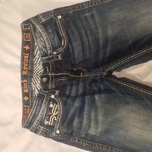 Rock Revival ladies boot cut jeans size 28